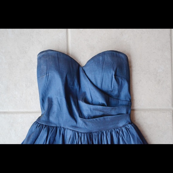 Windsor Dark Blue Sweetheart Neck Dress - Picture 2 of 4